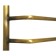 Domoterm electric heated towel rail "Laura", 500 x 700 mm, 5 crossbars, right, bronze
