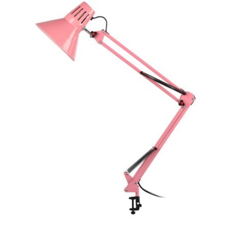 E27 desktop lamp, pink on the clamp-1