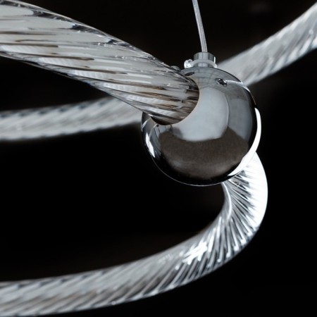Suspended chandelier Arte Lamp Harley A2196SP-2CC, LED, 60 W, 70x70x120 cm, 6600 lm, remote control, chrome-2