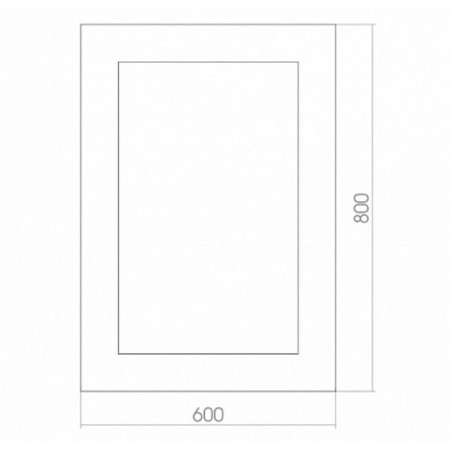 Mirror with Doratiz LED lighting "Leia", 600x800 mm, switch-sensor for movement-3