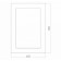 Mirror with Doratiz LED lighting "Leia", 600x800 mm, switch-sensor for movement