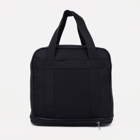 Lightning bag, with an increase, external pocket, black color-1