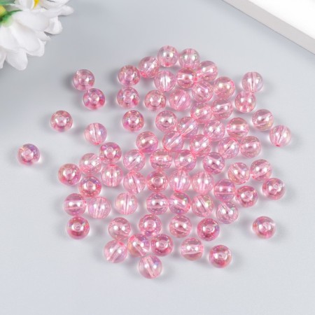 Beads for creativity Plastic "Soap bubble Pink" set of 20 g 0.8x0.8x0.8 cm-1