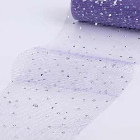 Fatin with sparkles, 15 cm, 11 ± 1 g/sq.m, 23 ± 1 m, lilac color No. 25-1