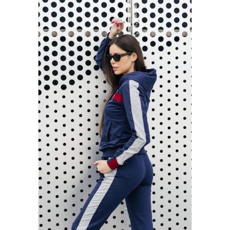 Female ishomine is a suit, size 50, dark blue color-3