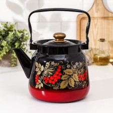 Ryabinka kettle, 3.5 l, induction, color red-black mix