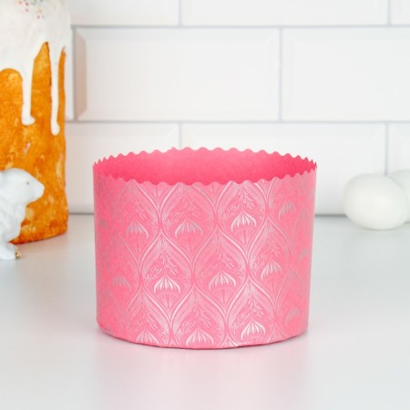 Paper form for cupcake, muffins and kulich "Bright Easter" 134x100 mm-1
