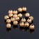 Crimp (clamping bead) SM-434-3 (set 20 pcs.), 6mm, color gold