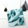 Plaid "Ethel" Palme, 75x100 cm, 100% polyester, fleece 160 g/m2