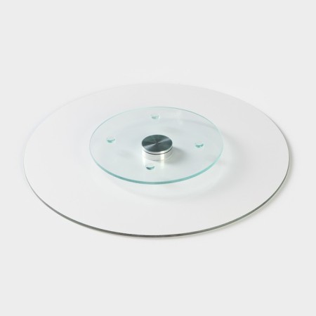 Glass stand for the cake rotating Daulay "lavender", d = 32 cm ㅤ-4
