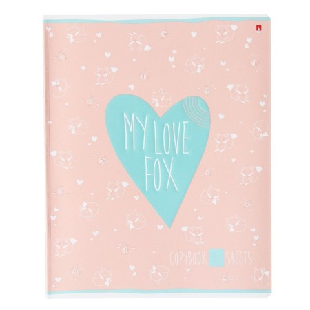 Notebook of 48 sheets in the My Love cage, cover coated cardboard, selective UV-keys, congructor, mix-5