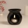 Aroma lamp ceramics "I love myself" black 7.2x7.2x7.8 cm