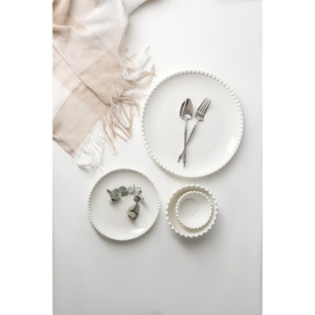 Porcelain dining porcelain Magistro "Tandy", D = 30 cm, white color-6