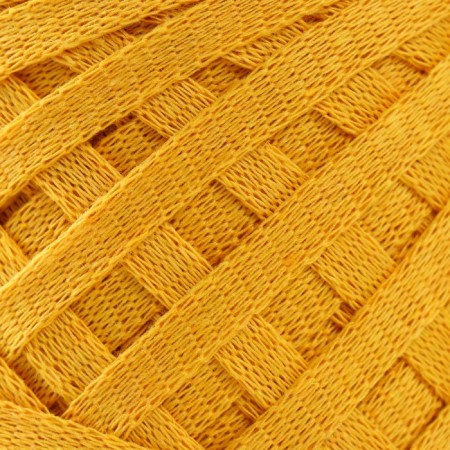 Knitted yarn "Ribbon" 85m/170 ± 5 g (mustard)-2