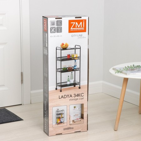 Roadfly 34X, 4 tiers, 45 × 30 × 88 cm, black color-6
