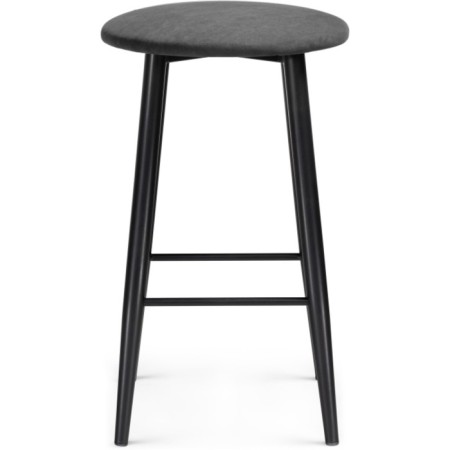 Haric Gangtock chair Graphite Metal/velor, black/gray 38x38x62 cm-1