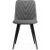 STULL OF A METALLARCASA RALF Metal/velor, black/dark gray 44x53x83 cm