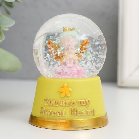 Souvenir Polystone Water Ball Light "Cute Angel" MIX 4x4x6.7 cm-7