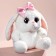 Soft toy "Bunny La Pu", in a dress, with a bandage bow
