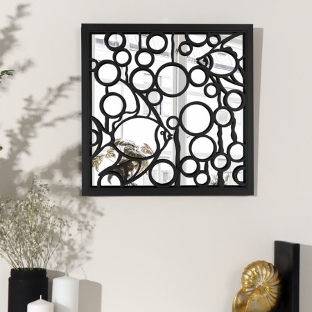 Wall mirror "fish", mirror surface 34.5 × 34.5 cm, black color-1