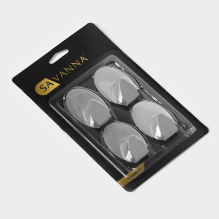 Savanna Velcro hook "Oval", 4 pcs, metal-5