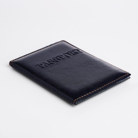 Cover for passport, dark blue color-2