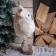Interior doll "Owl with striped legs" 37 cm