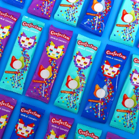 Caramel Lolling on the stick "Confectum Smile Candy", 8 g-1