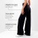 Pants women's denim minku slim fit color Black, rr 48 (height 175)