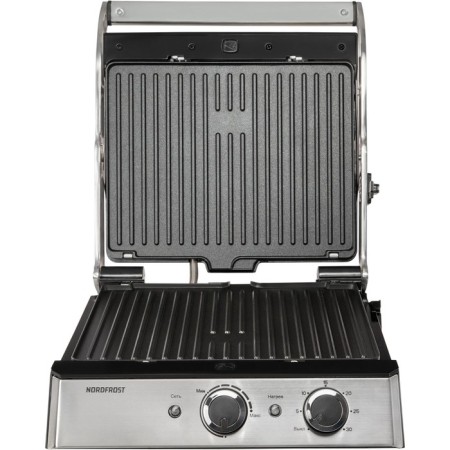 Electric grill NordFrost GR 240X, 2000W, anti -stick coating, 29x23 cm, gray-2