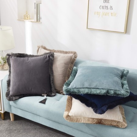 Pillowcase Sofi de Marko "Faina", size 45x45 cm, color light gray-2