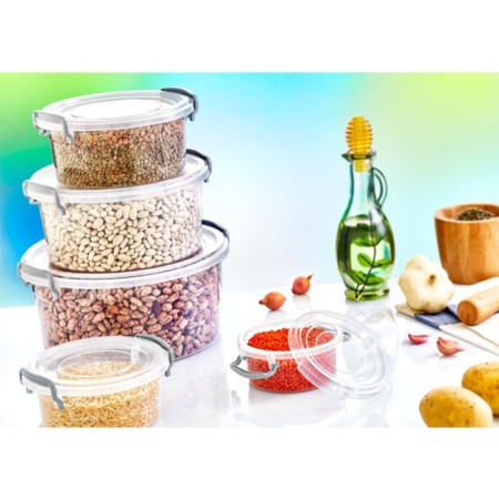 A set of food containers Hobbylife Trend, 4 pcs, color mix-1