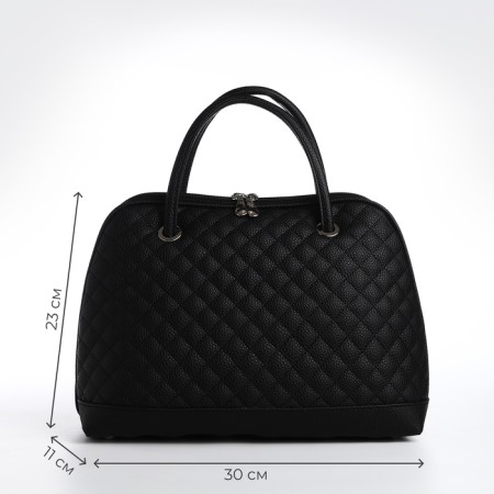 Female bag Textura, tout, average size, black color-1