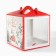 Confectionery box with a window, a chest, a “miracle” 20 x 20 x 20 cm, New Year