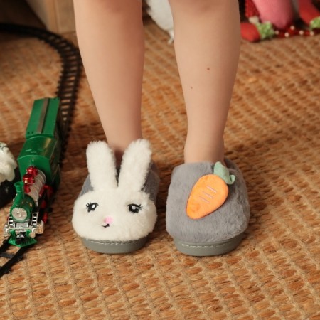 Slips children's size 32-33, gray color-2