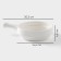 Porcelain cocoa Magistro "Blanche", 20.3 × 14.4 × 4.6 cm, white color