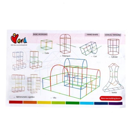 Constructor training "straw", 100 parts-2