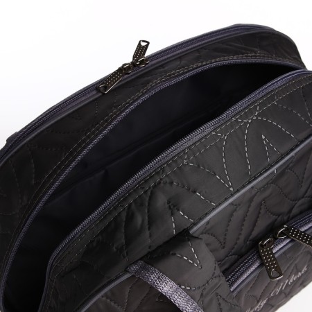 Road bag with lightning, 2 outer pockets, long belt, gray color-2