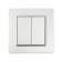 Sining Tot Elegant switch, 10 a, 2 cl., Hidden, silver