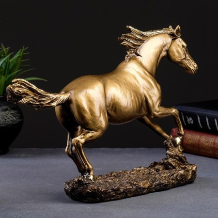Figure "Running Horse" Bronze 35x9x22cm-2
