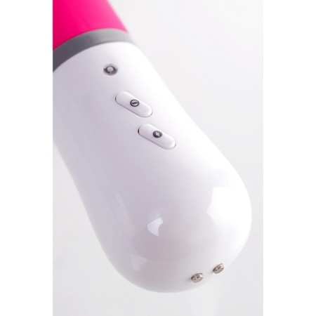 Lovense Nora vibrator with clitoral stimulant, silicone, pink color, 20 cm-4