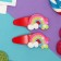 Invisibility for hair "Loli" (set 2 pcs) Rainbow with curls, 5.5 cm