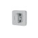 Switch handle Armadillo WC-Bolt BK6/SQ-21CP-8, color chromium