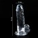 Falloimitator Oka-Khpoki, realist, on a suction cup, gel, 16 x 3 cm, transparent