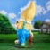 Garden figure "Dwarf with a pipe" 29x25x70 cm