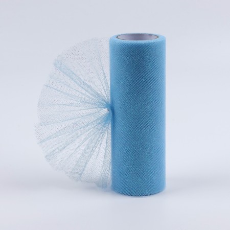 Fatin with glitter, 15 cm, 11 ± 1 g/sq.m, 9 ± 0.5 m, blue color No. 07