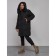 Coat insulated winter female, size 42, black color