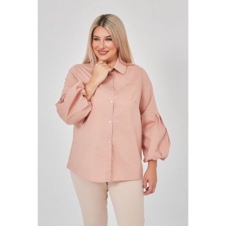 Female shirt, size 54, beige color-2
