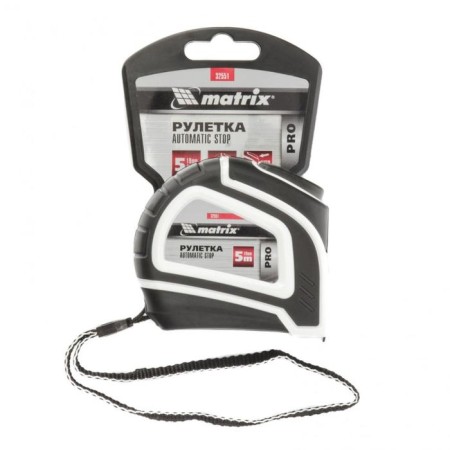 Matrix Autostop 32551 roulette, automatic fixation, two -component case, 5 m x 19 mm-2