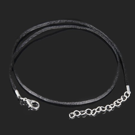 Nylon cord d = 1.5 mm, 43 cm + extension cord, black color